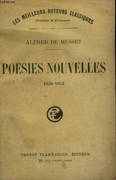 POESIES NOUVELLES. 1836-1852.