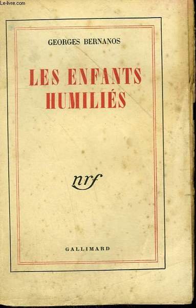 LES ENFANTS HUMILIES.
