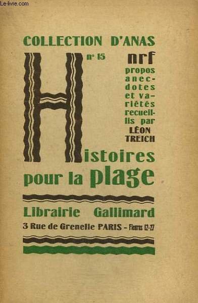 HISTOIRES POUR LA PLAGE. COLLECTION D'ANAS N° 15