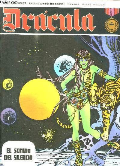 DRACULA N° 15. EL SONIDO DEL SILENCIO. TEXTE EN ESPAGNOL. BANDE DESSINEE POUR ADULTES.