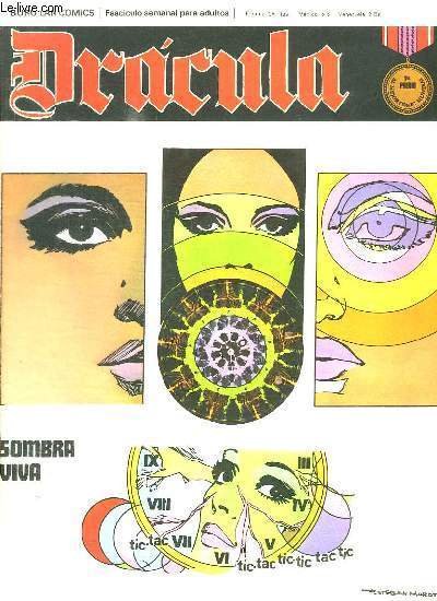 DRACULA N° 16. SOMBRA VIVA. TEXTE EN ESPAGNOL. BANDE DESSINEE POUR ADULTES.