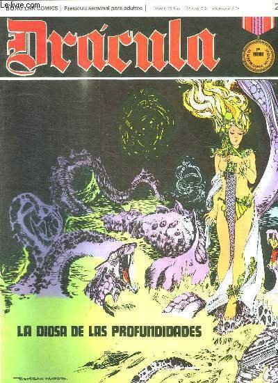 DRACULA N° 20. LA DIOSA DE LAS PROFUNDIDADES. TEXTE EN ESPAGNOL. BANDE DESSINEE POUR ADULTES.