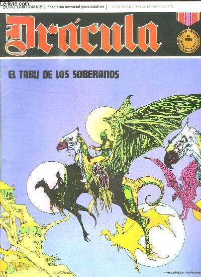DRACULA N° 21. EL TABU DE LOS SOBERANOS. TEXTE EN ESPAGNOL. BANDE DESSINEE POUR ADULTES.