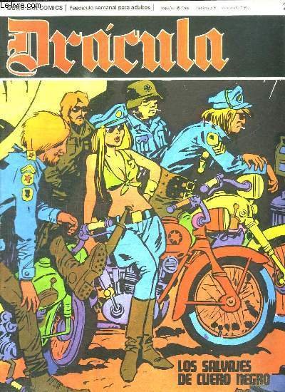 DRACULA N° 26. DRACULA. LOS SALVAJES DE CUERO NEGRO. TEXTE EN ESPAGNOL. BANDE DESSINEE POUR ADULTES.