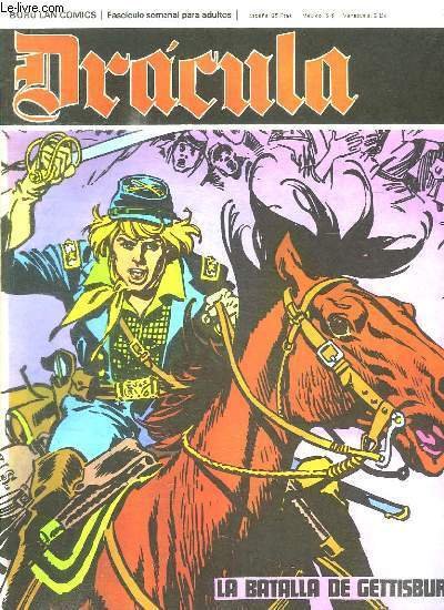 DRACULA N° 32 LA BATALLA DE GETTISBURG. TEXTE EN ESPAGNOL. BANDE DESSINEE POUR ADULTES.