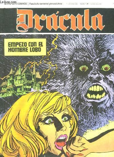 DRACULA N° 44 EMPEZO COM EL HOMBRE. TEXTE EN ESPAGNOL. BANDE DESSINEE POUR ADULTES.