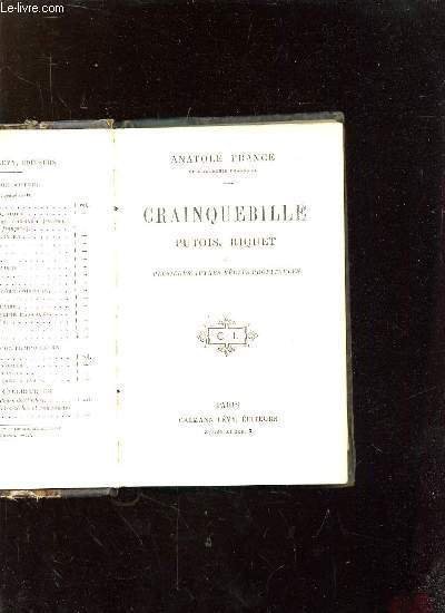 CRAINQUEBILLE PUTOIS RIQUET ET PLUSIEURS AUTRES RECITS PROFITABLES. | Immagine principale