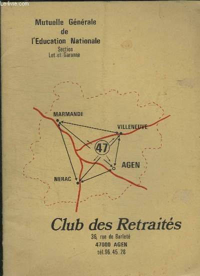 CLUB DES RETRAITES. BULLETIN N° 7 OCTOBRE 1983.