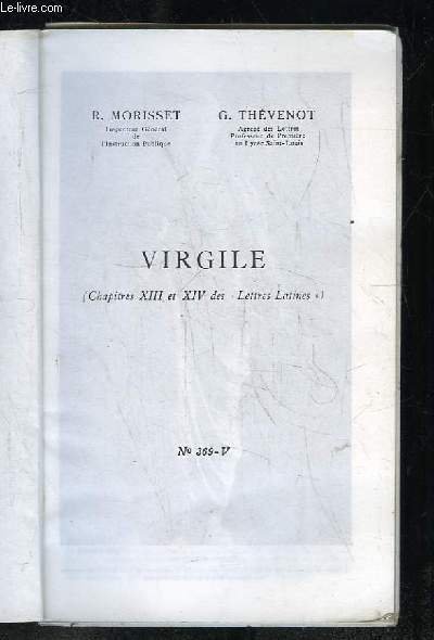 VIRGILE. CHAPITRES XIII ET XIV.