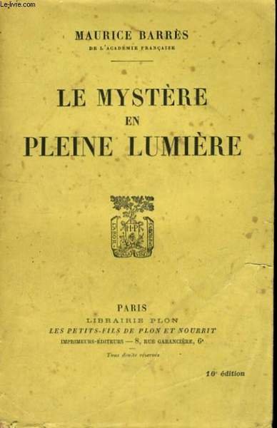 LE MYSTERE EN PLEINE LUMIERE