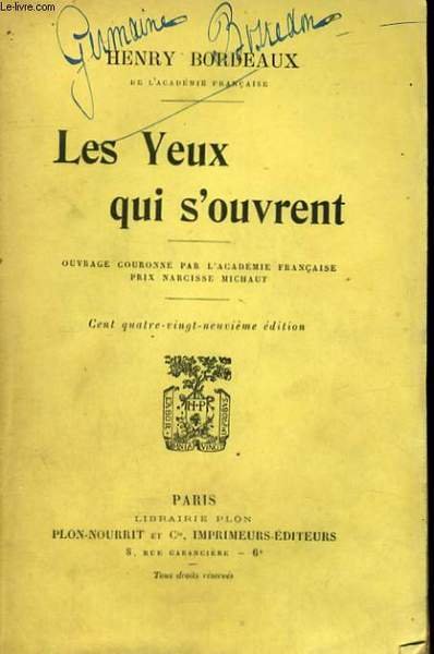 LES YEUX QUI S'OUVRENT