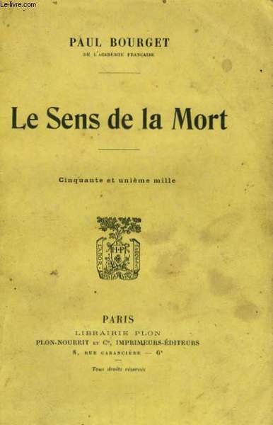 LE SENS DE LA MORT