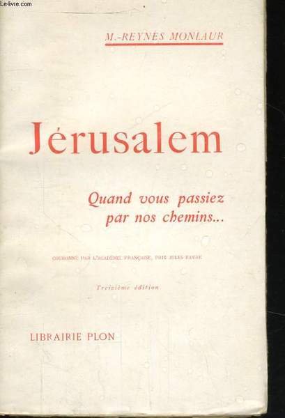 JERUSALEM, TOMES 1 et 2 - QUAND VOUS PASSIEZ PAR … | Immagine principale