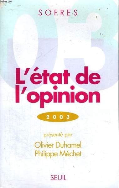 L'�tat de l'opinion 2003