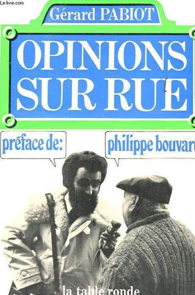 OPINIONS SUR LA RUE | Immagine principale