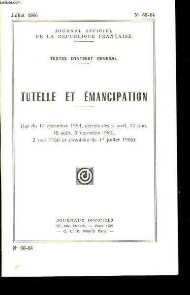 JOURNAL OFFICIEL DE LA REPUBLIQUE FRANCAISE N�66-84 - TEXTE D'INTERET …