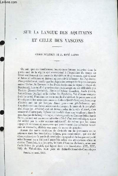 Sur la langue des Aquitains et celle des Vascons (Ouvrage … | Immagine principale