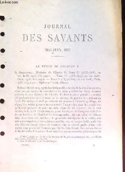 Le Journal des Savants (Ouvrage photocopi�) : Le R�gne de … | Immagine principale