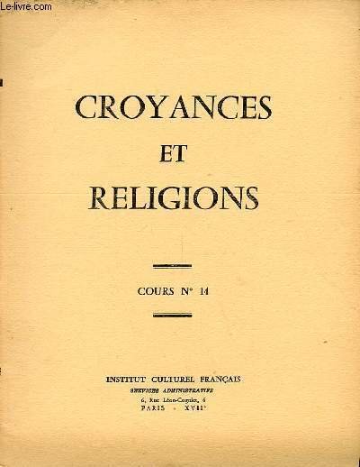 CROYANCES ET RELIGIONS - cours n�14 | Immagine principale