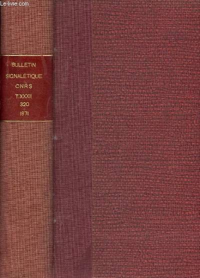 BULLETIN SIGNALETIQUE 320 - biochimie / biophisyque / g�ni bio … | Immagine principale