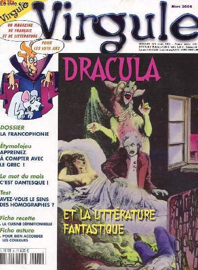 VIRGULE n�6 - dracula et la litterature fantastique