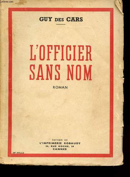 L'OFFICIER SANS NOM. ROMAN