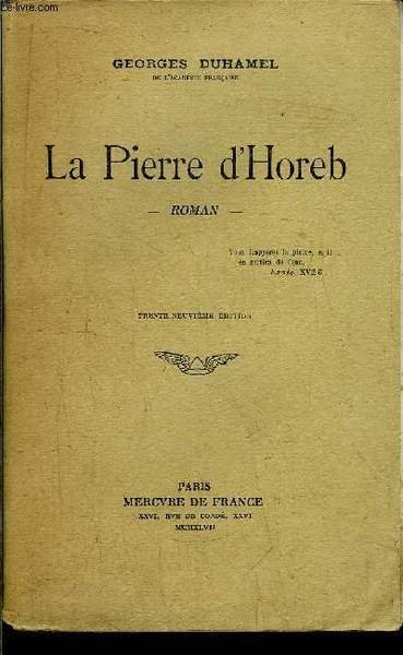 LA PIERRE D'HOREB