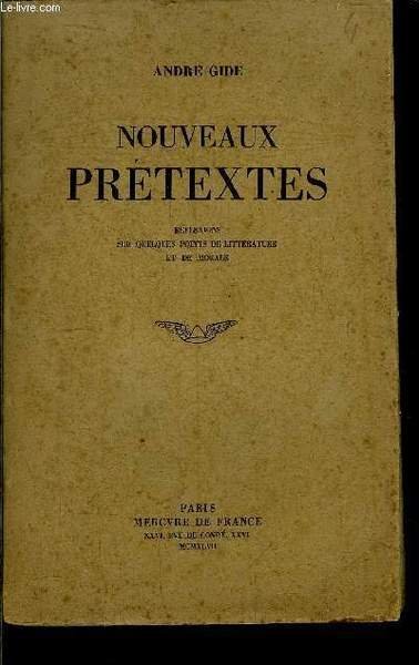 NOUVEAUX PRETEXTES