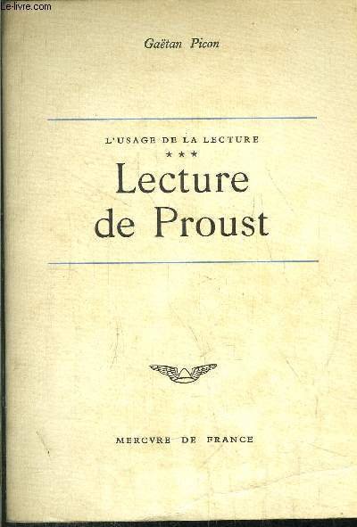 LECTURE DE PROUST