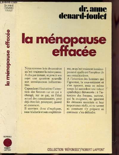 LA MENOPAUSE EFFACEE - COLLECTION " REPONSES"