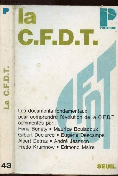 LA C.F.D.T.- COLLECTION POLITIQUE N�43 | Immagine principale