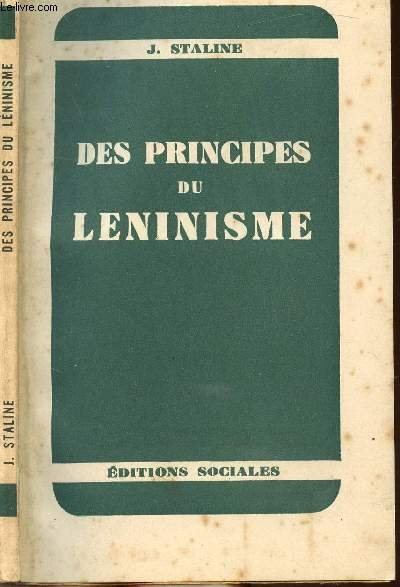 DES PRINCIPES DU LENINISME