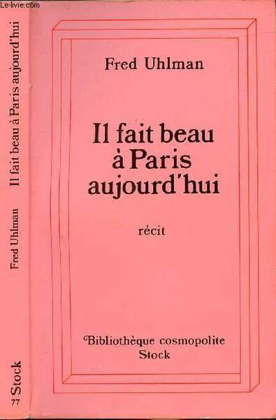 IL FAIT BEAU A PARIS AUJOURD'HUI