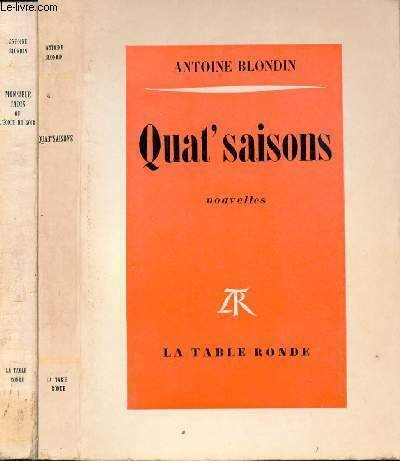 LOT : MONSIEUR JADIS OU L'ECOLE DU SOIR, QUAT'SAISONS, UN SINGE EN HIVER, LES ENFANTS DU BON DIEU