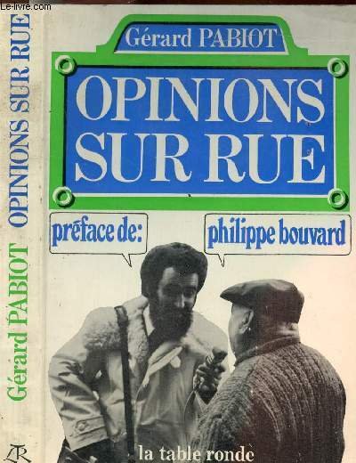 OPINIONS SUR RUE