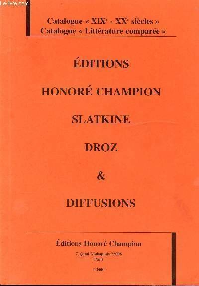 CATALOGUE " XIXe - XXe SIECLES " - EDITIONS HONORE …