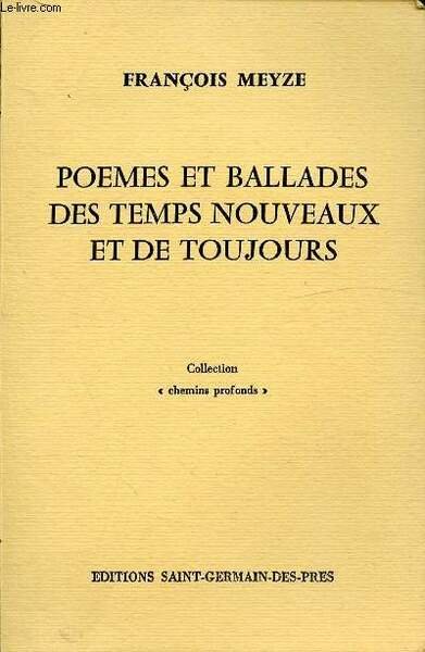 POEMES ET BALLADES DES TEMPS NOUVEAUX ET DE TOUJOURS