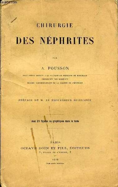 CHIRURGIE DES NEPHRITES