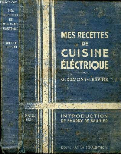 MES RECETTES DE CUISINE ELECTRIQUE