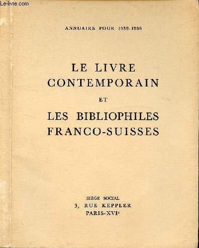 LE LIVRE CONTEMPORAIN ET LES BIBLIOPHILES FRANCO-SUISSES - ANNUAIRE POUR …