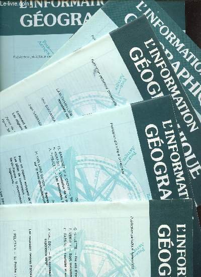 L'information G�ographique - Num�ros 1 � 5 - Ann�e 1985 …