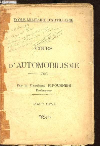 Cours d'automobilisme -