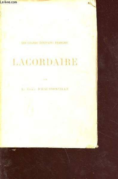 Lacordaire - collection les grands écrivains français