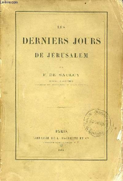Les derniers jours de Jérusalem. | Immagine principale