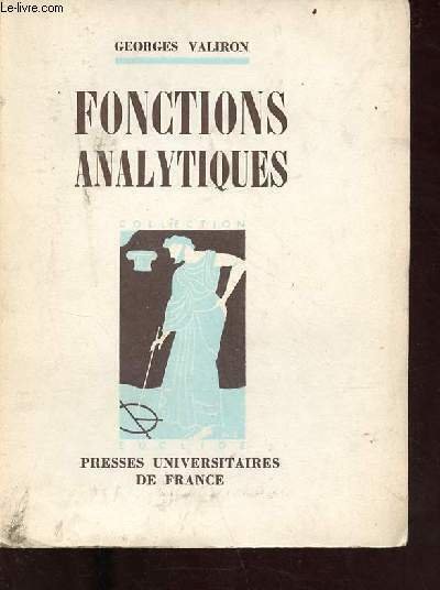 Fonctions analytiques - Collection Euclide introduction aux études scientifiques. | Immagine principale