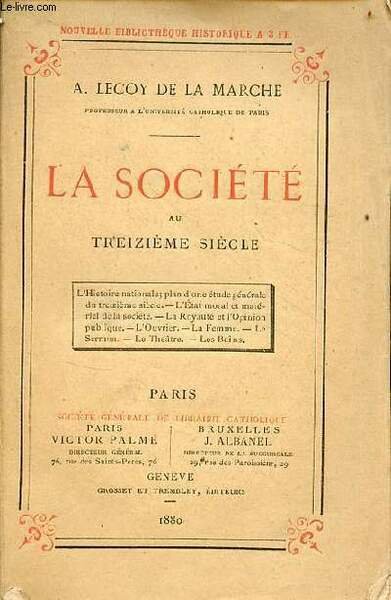 La société au treizième siècle - l'histoire nationale plan d'une … | Immagine principale