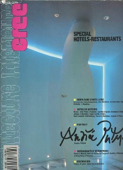 Architecture intérieure n°235 mars 1990 - Special hotels-restaurants - bomm … | Immagine principale