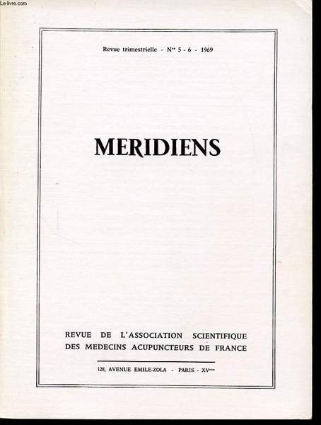 MERIDIENS Revue trimestrielle n�5 et 6 : Etudes historiques/ memoires … | Immagine principale