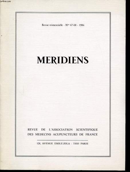 MERIDIENS Revue trimestrielle n�67 et 68 : Etudes Traditionnelles / … | Immagine principale