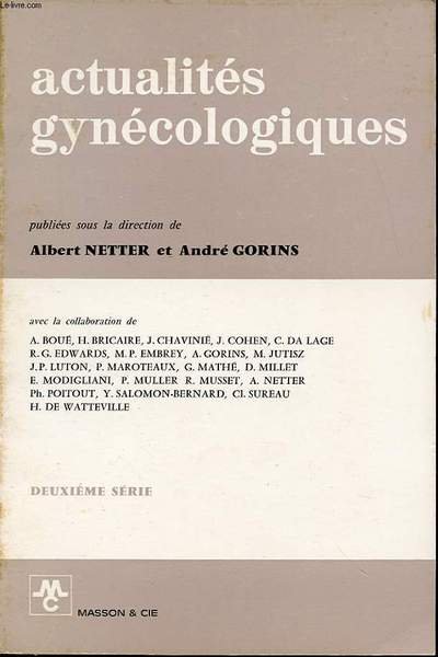 ACTUALITES GYNECOLOGIQUES deuxi�me s�rie : Les d�sordres ovariens au cours …